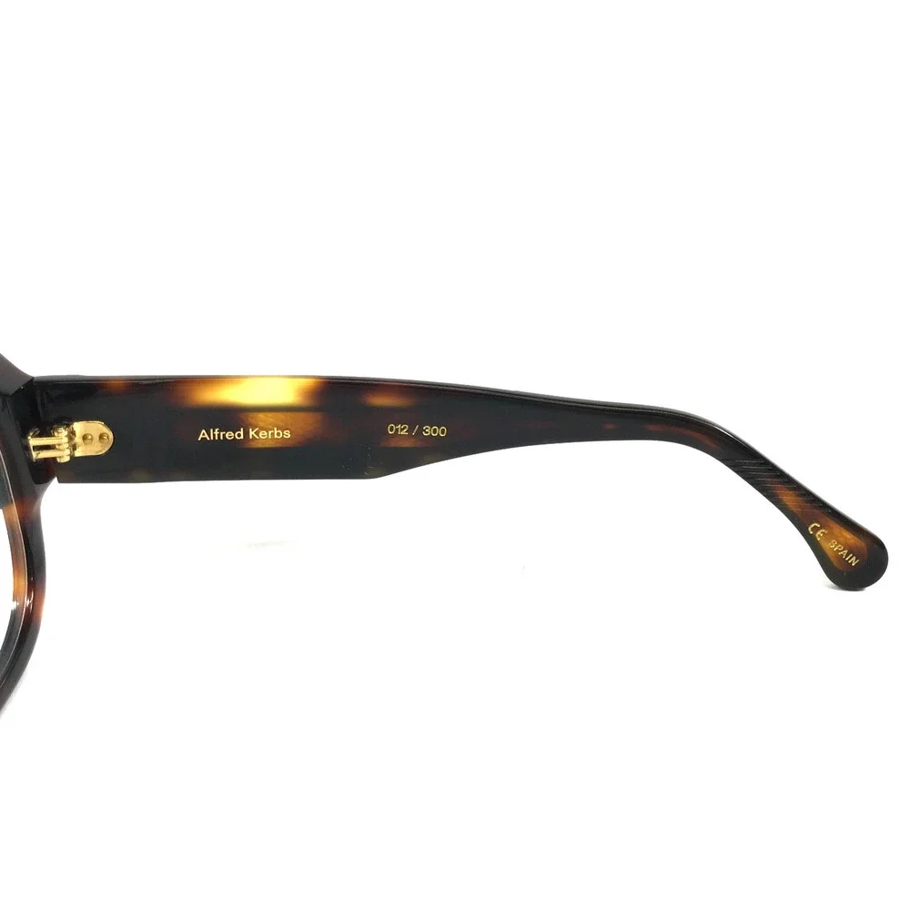 Alfred Kerbs Eyeglasses Frames NAMA BKHV Black Havana Oversized Thick 58-10-140